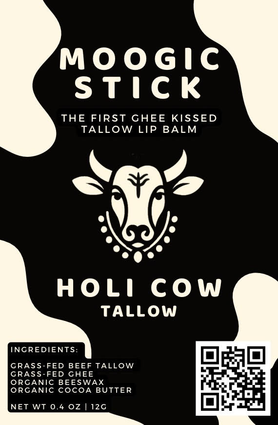 Moogic Stick: Grass-Fed Beef Tallow & Ghee Lip Balm